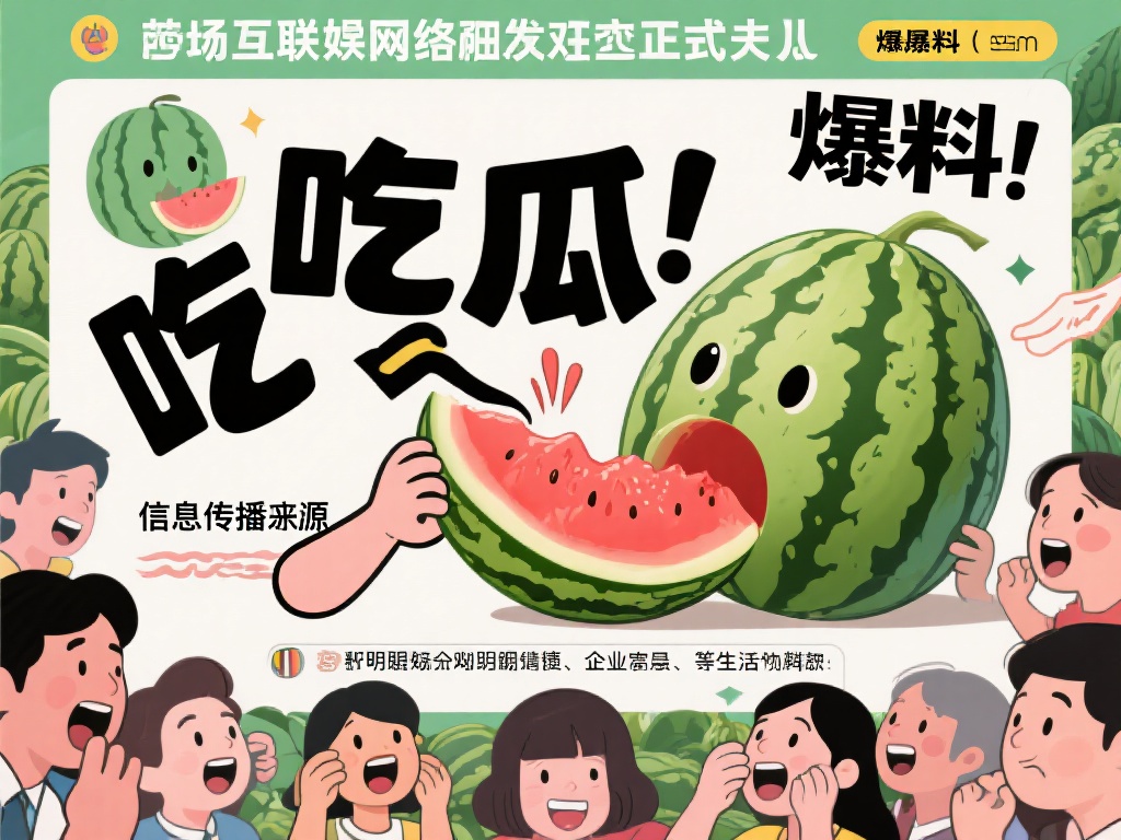 随着互联网的发展，“吃瓜”逐渐成为网络流